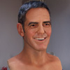George Clooney smiling bust
